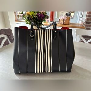 Tori Burch Kerrington Square Striped Tote
